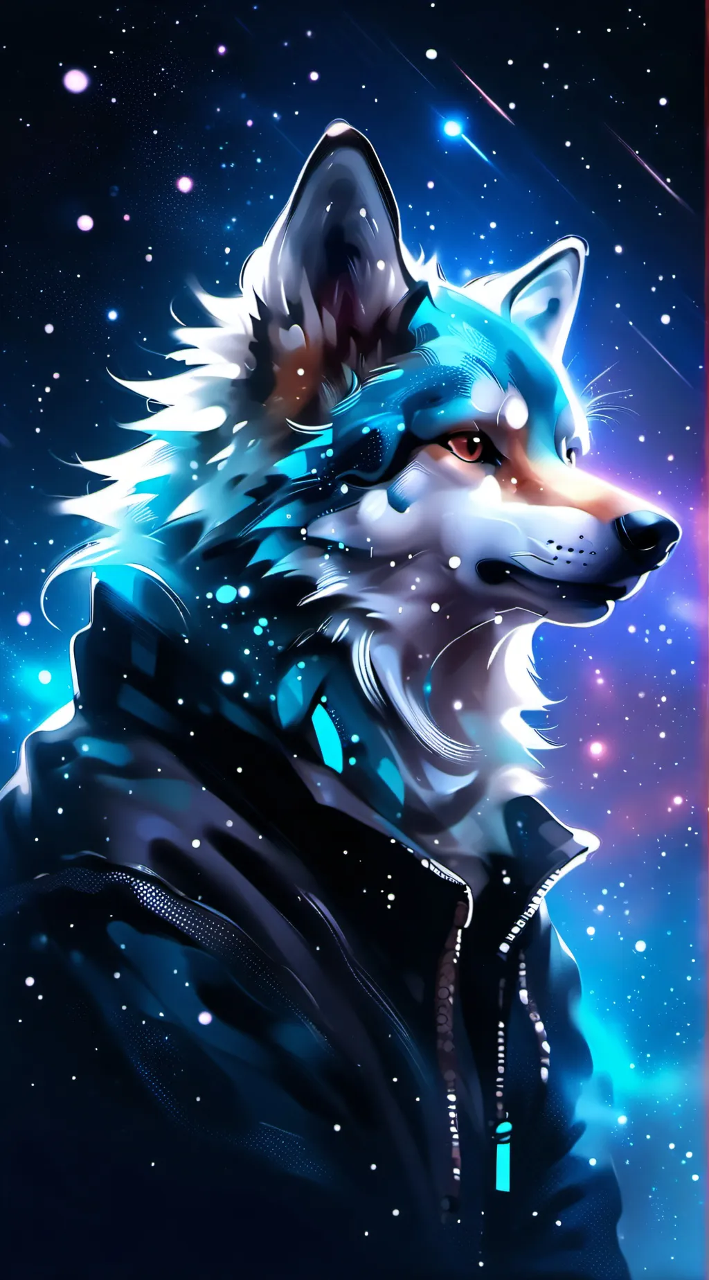 ai character: galax background