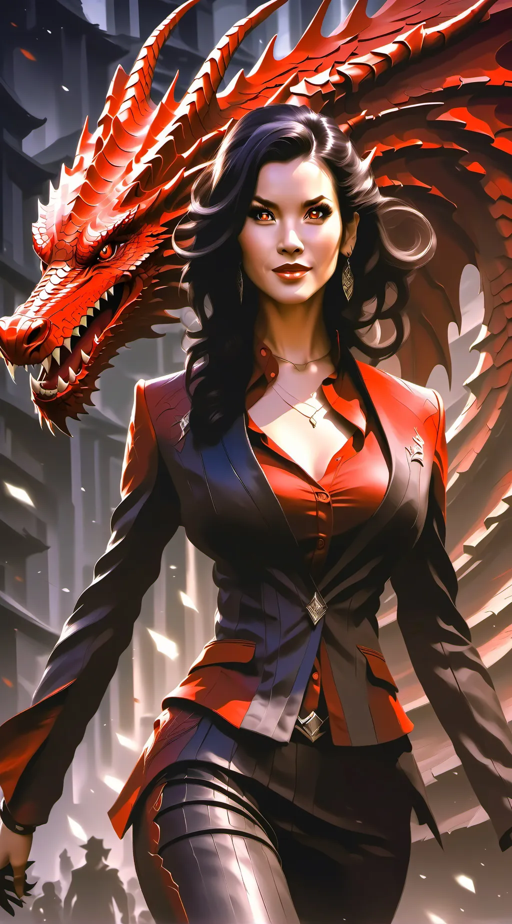 ai character: Queen Ash background