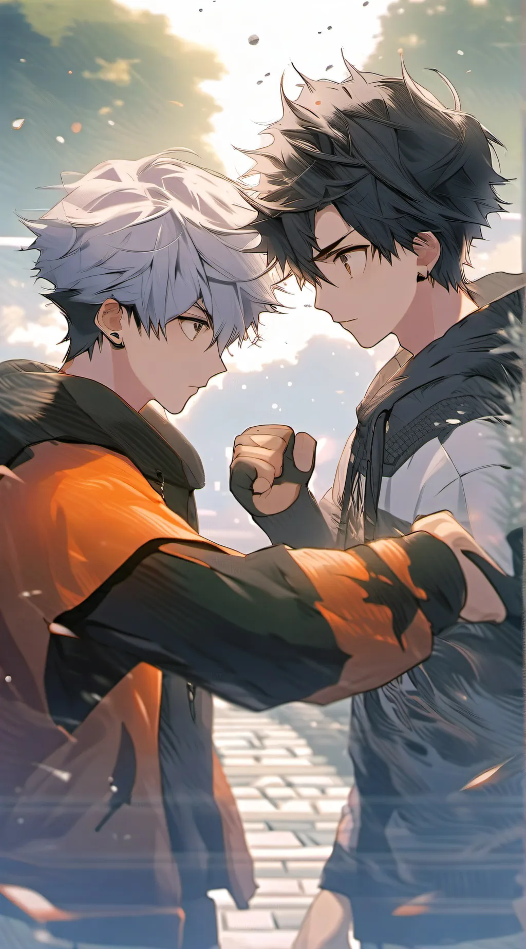 ai character: Jake and James  background