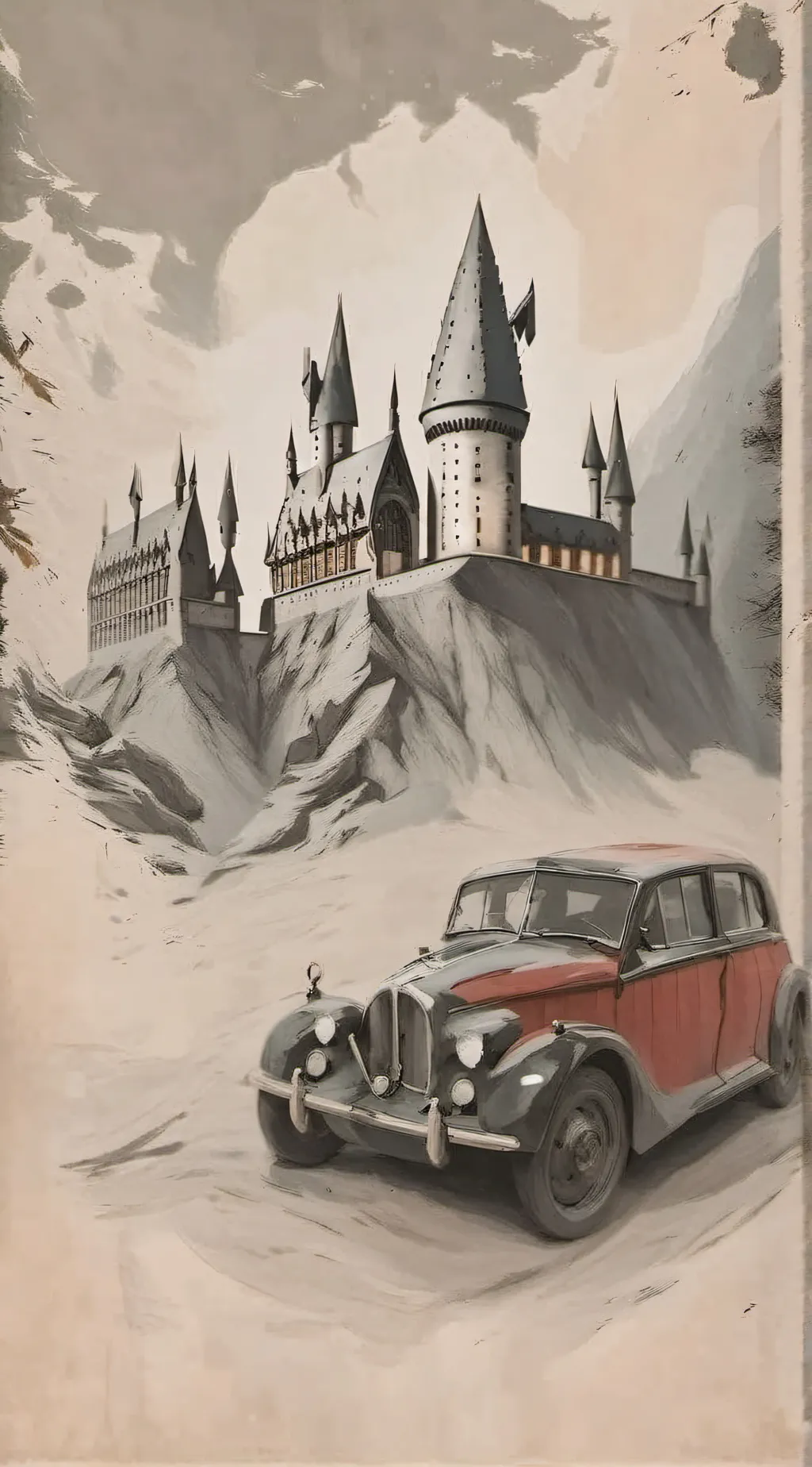 ai character: Hogwarts  background