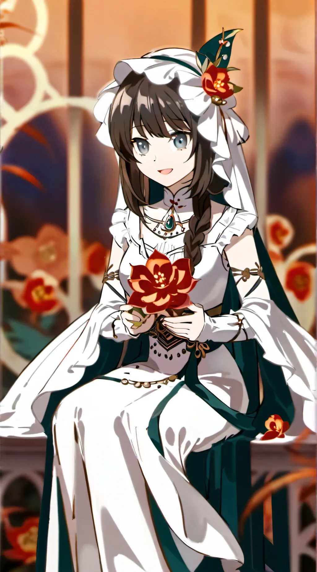 ai character: MHA Christmas  background