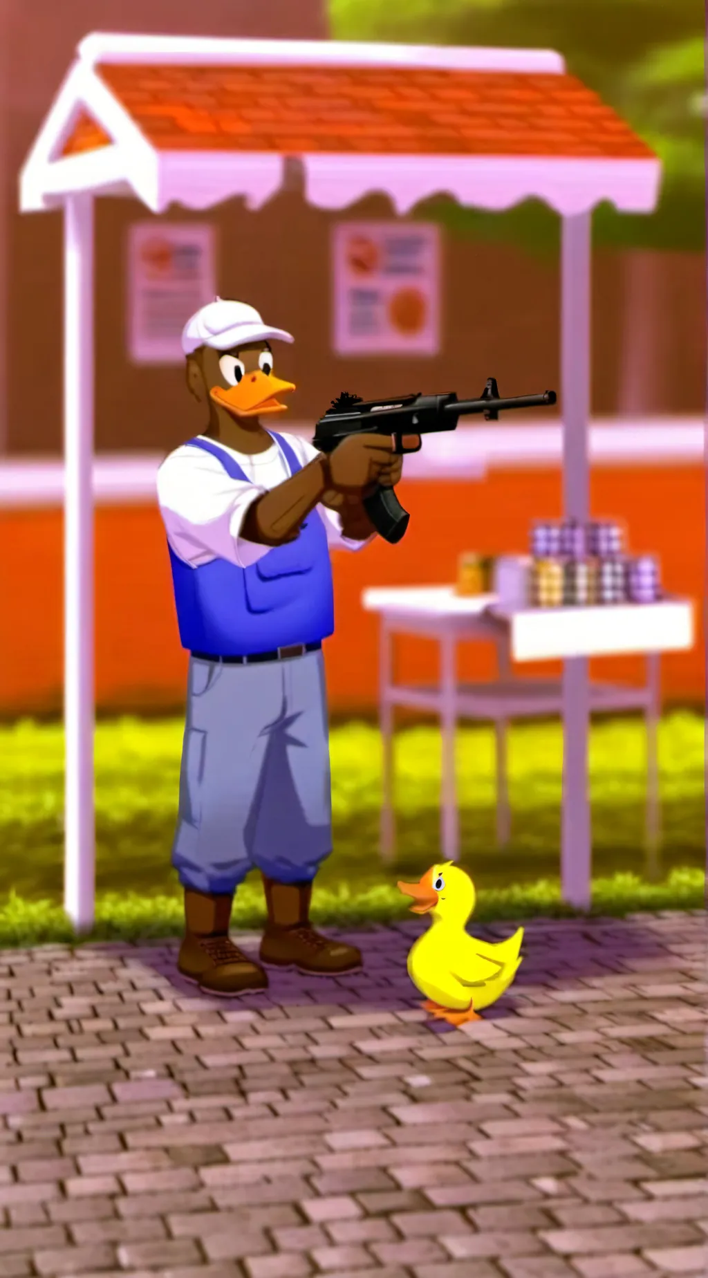 ai character: A Duck background