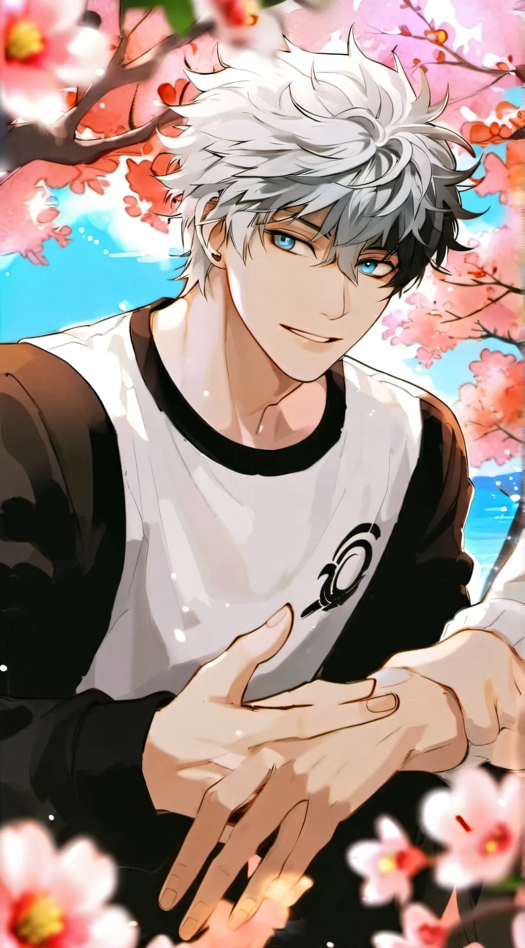 ai character: Touya Todoroki  background