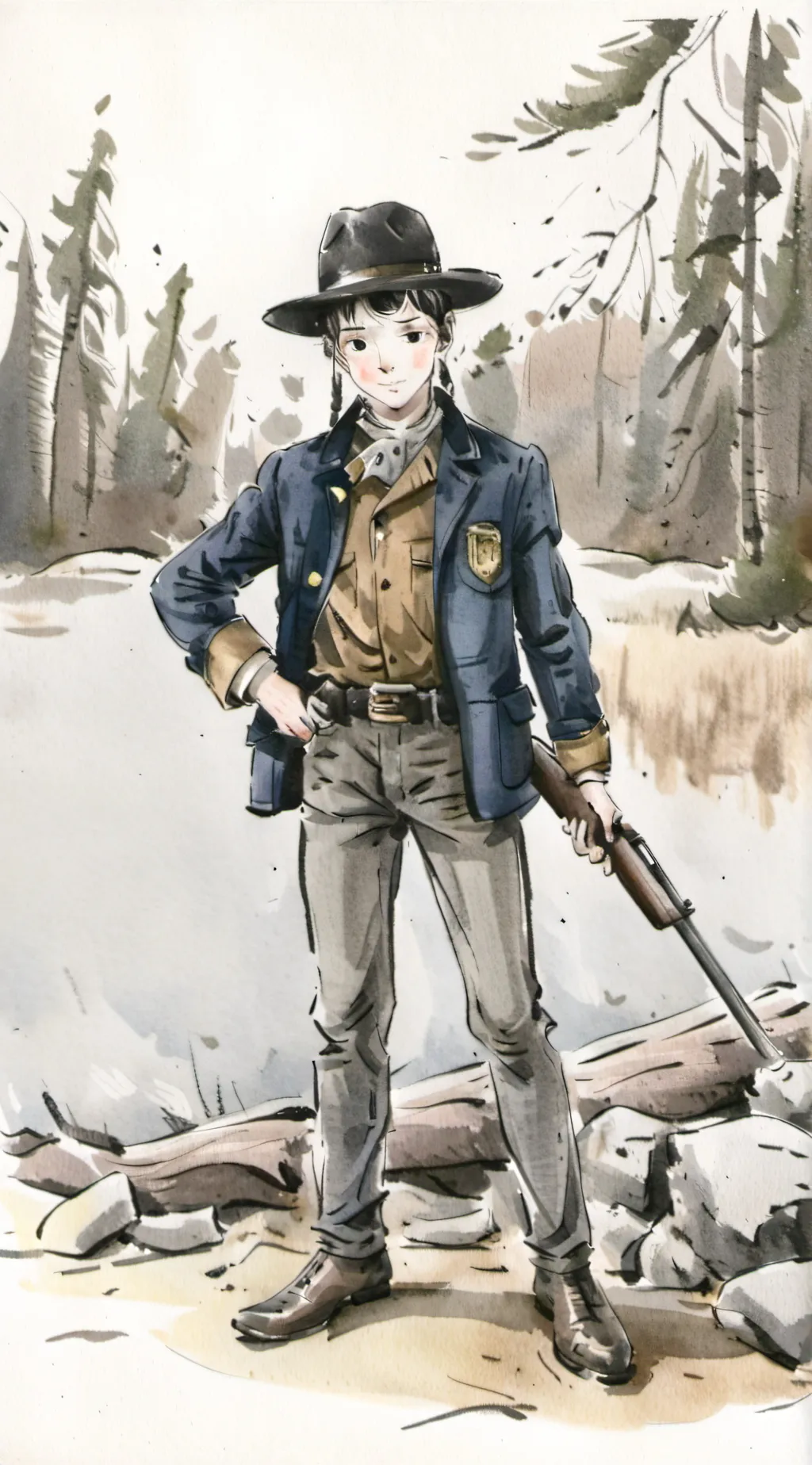 ai character: Boxman the last   background