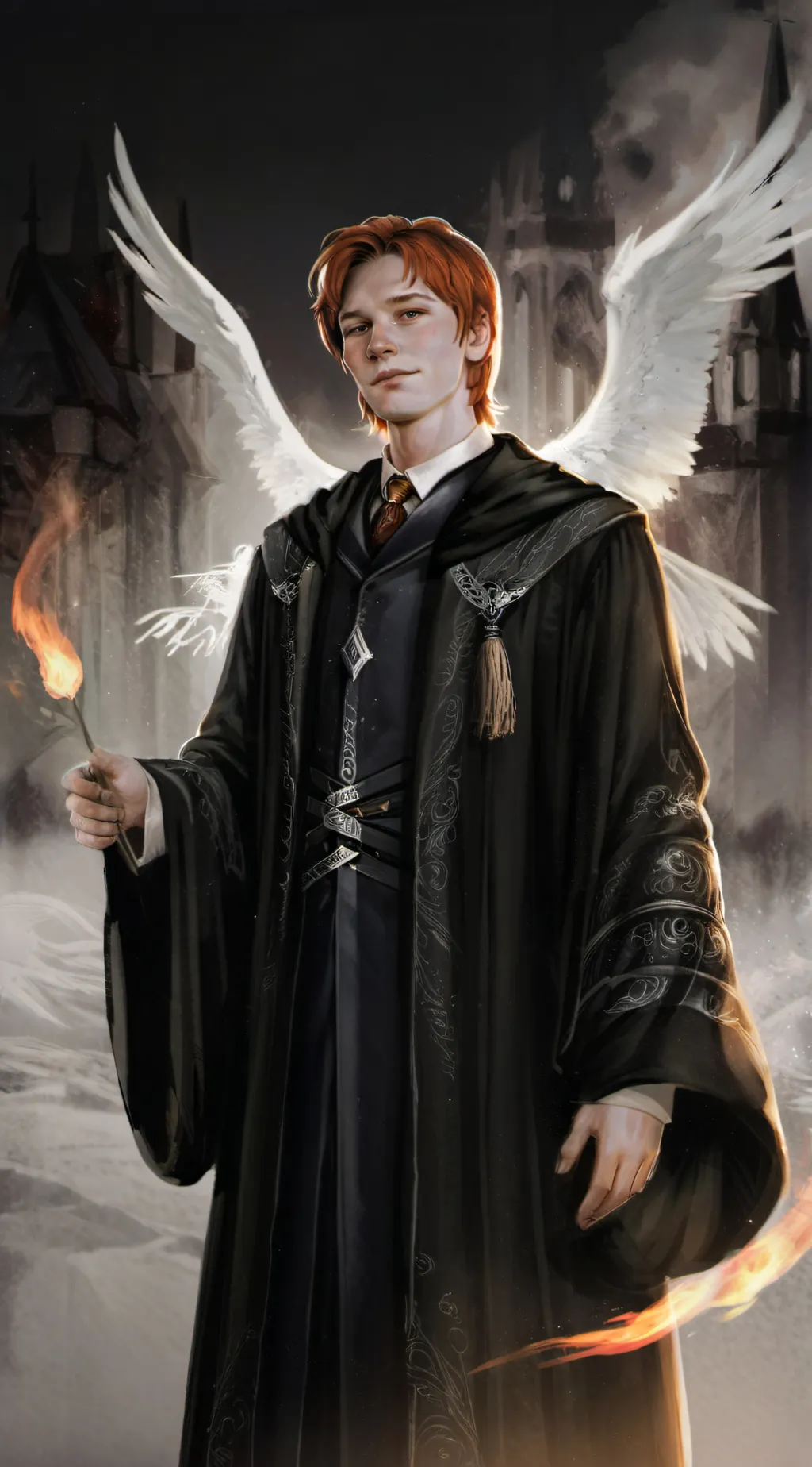 ai character: Fred Weasley  background