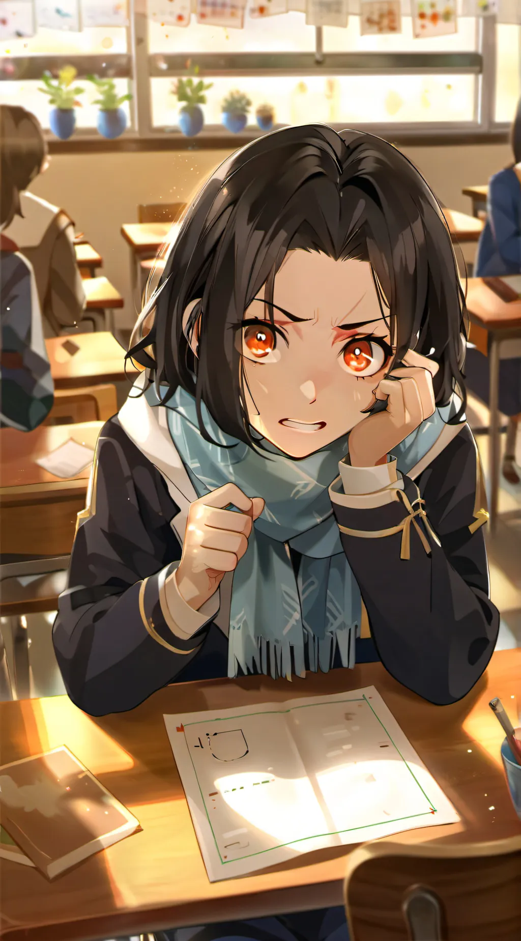 ai character: Grace .Hillery background