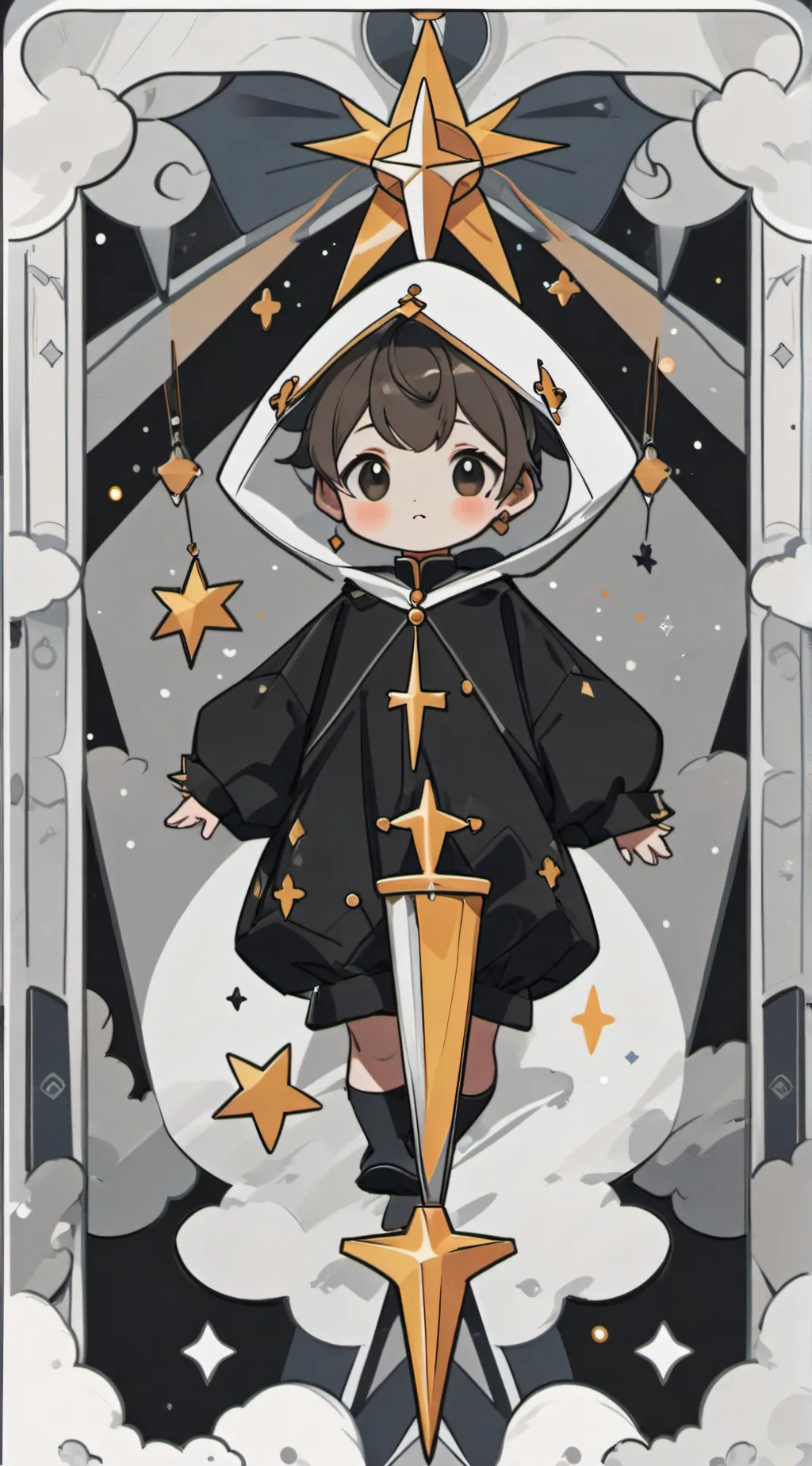 ai character: baby poooooooooop background