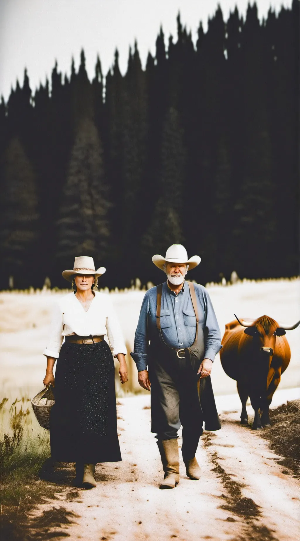 ai character: Wild West Life background