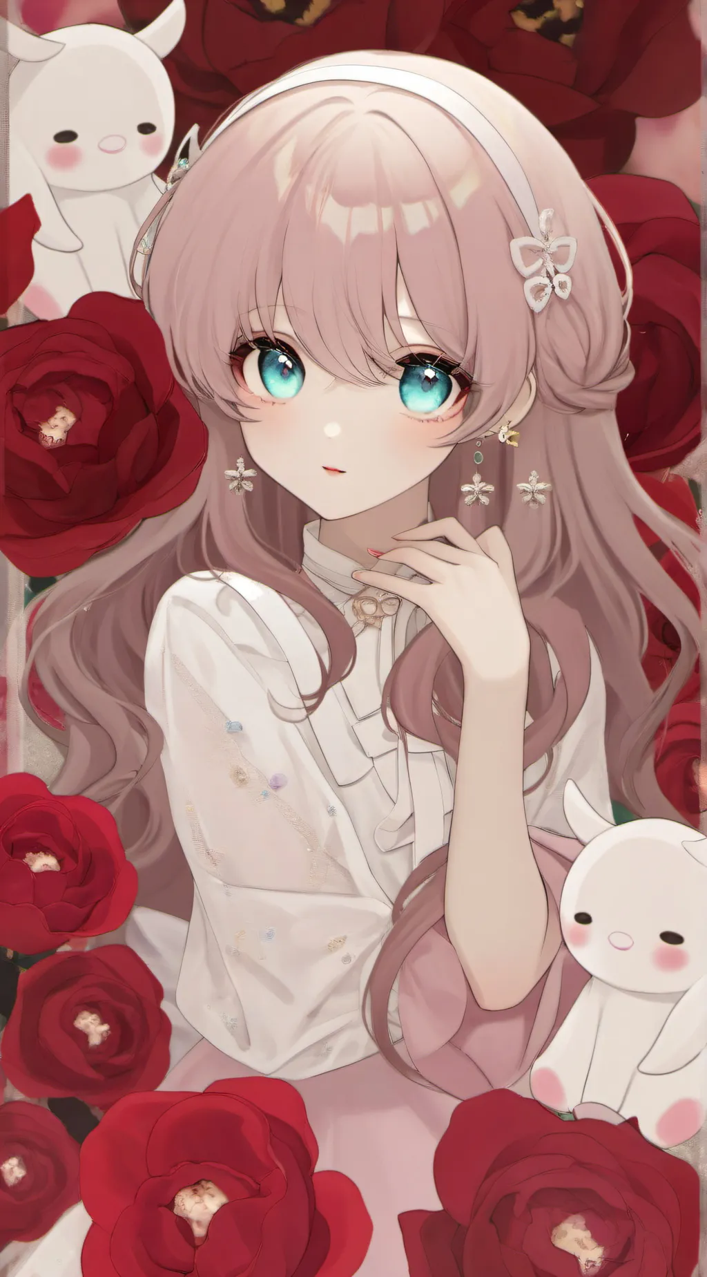 ai character: New girl  background