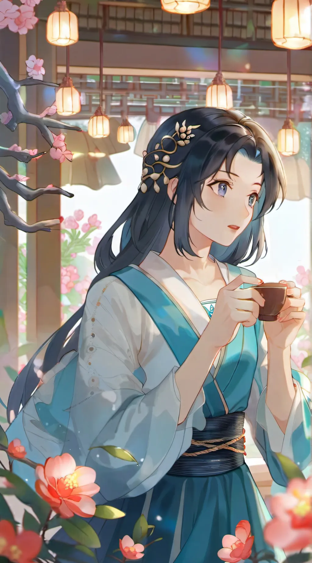 ai character: kohaku background