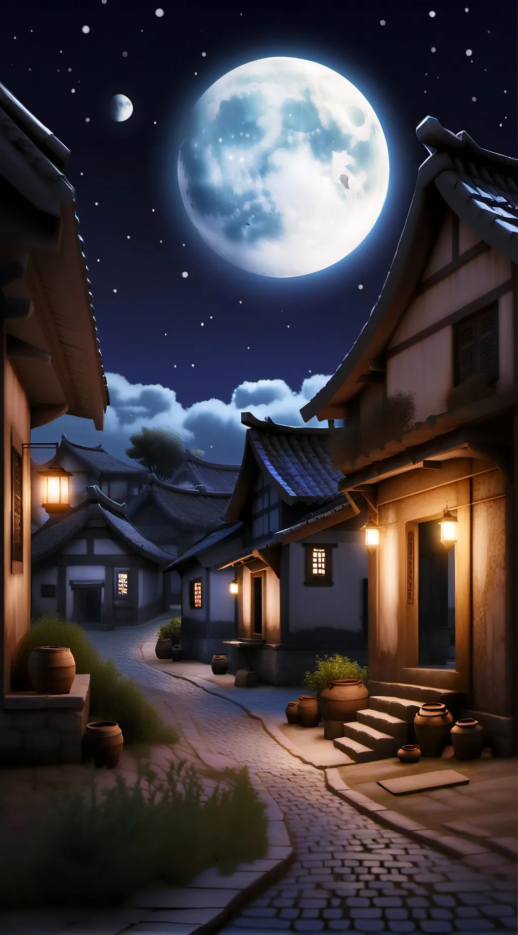 ai character: Village RP background