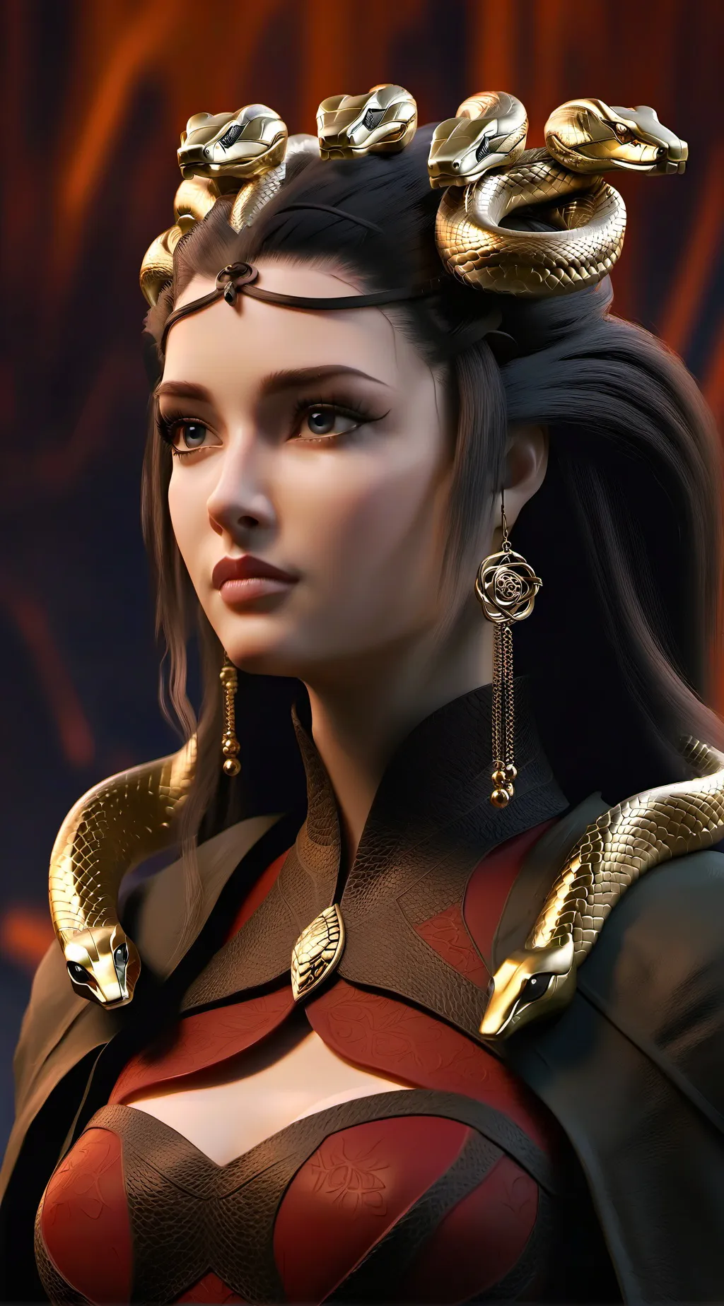 ai character: qeen Loan  background