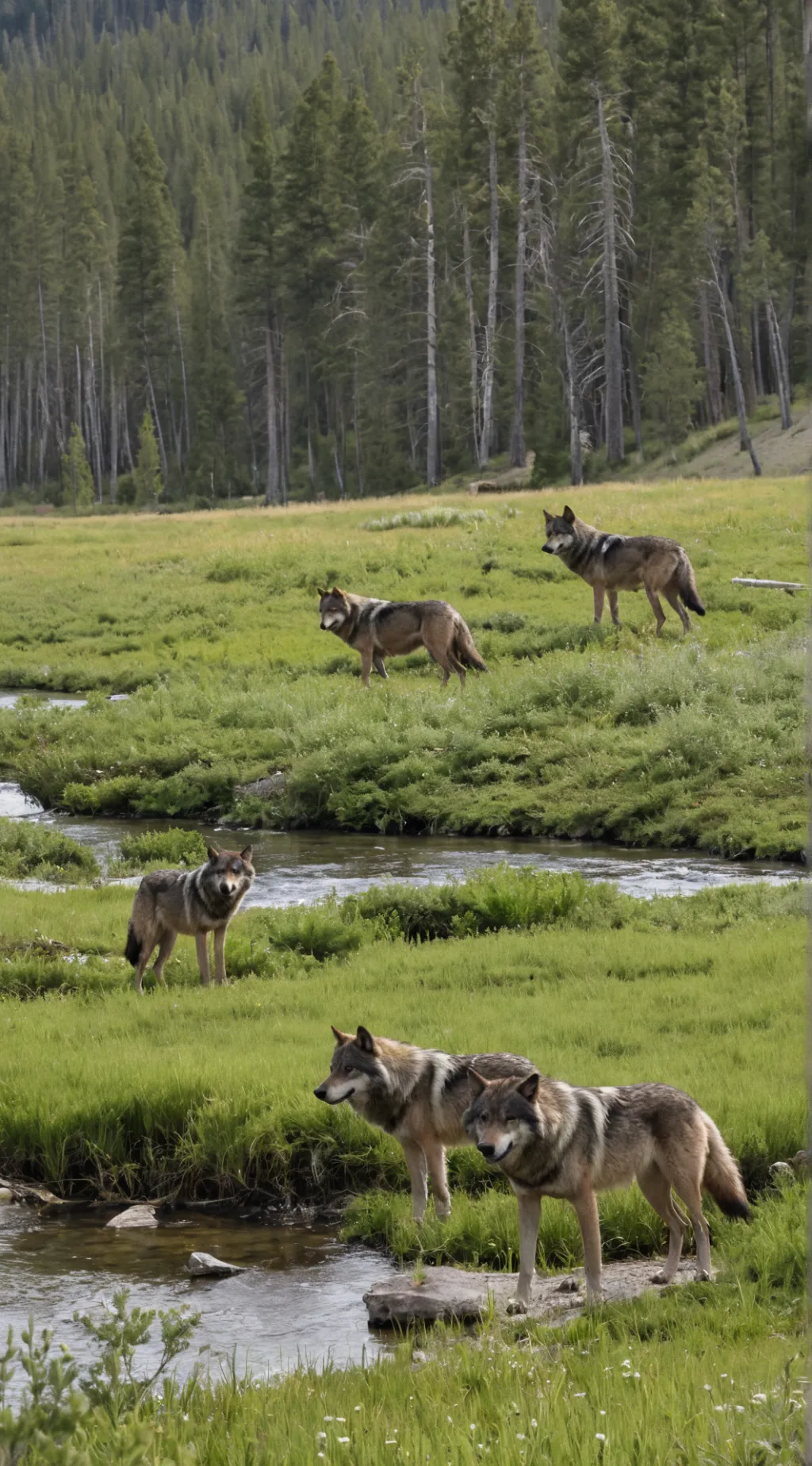 ai character: Yellowstone pack. background