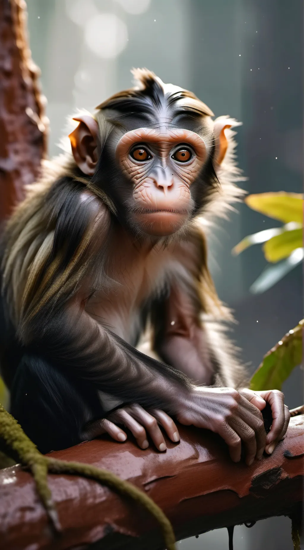 ai character: Monkey background