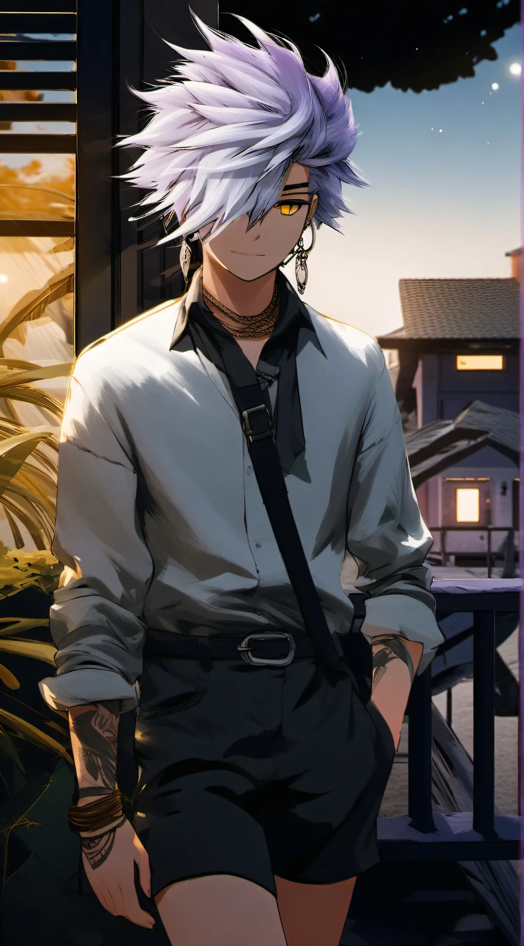 ai character: iris  background