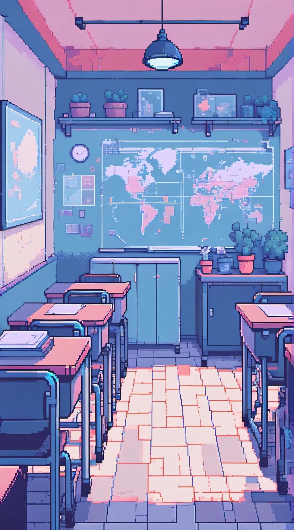 ai character: skibidi School background