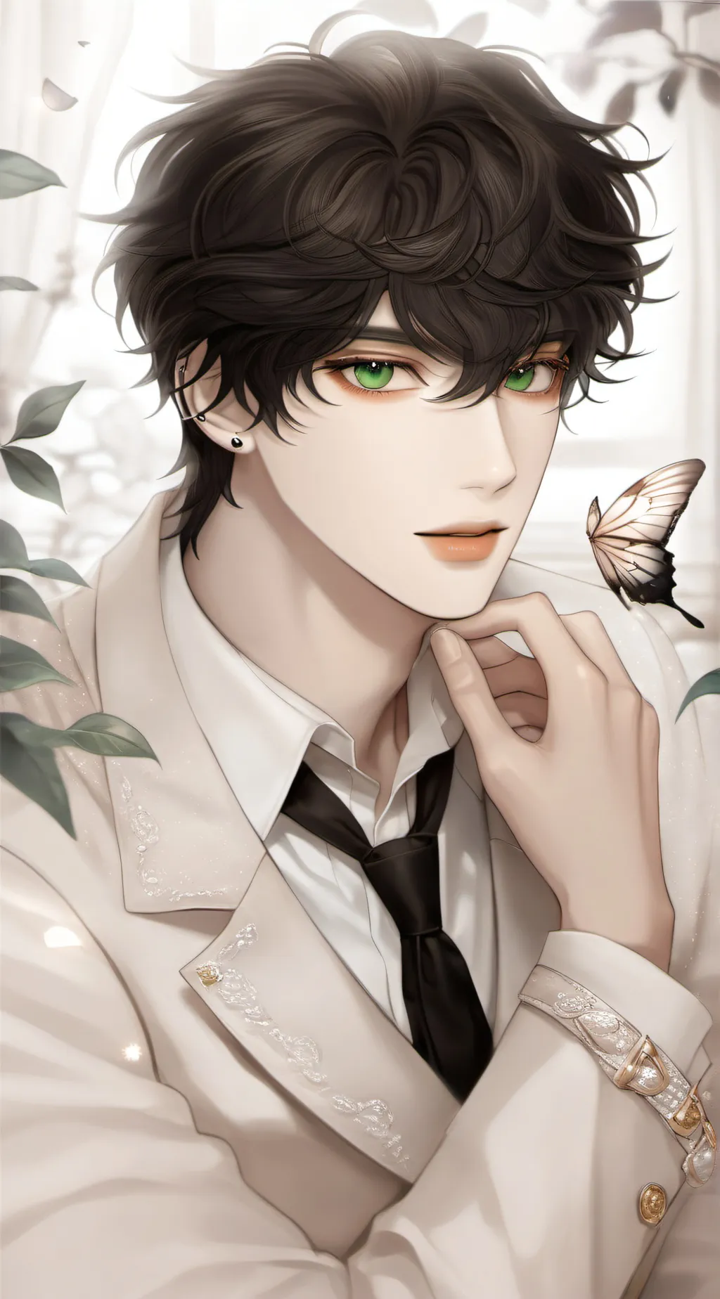 ai character: Ash  background