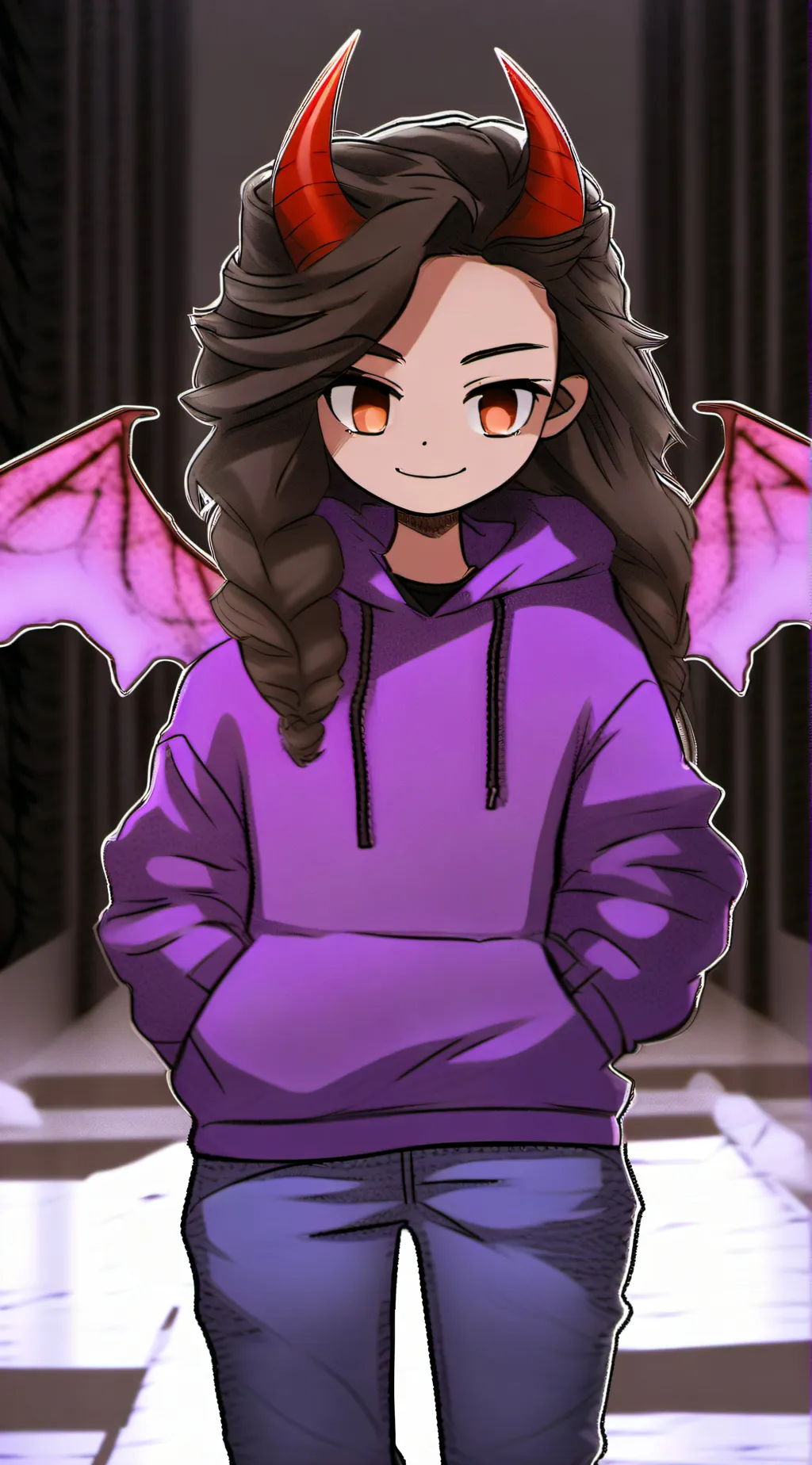 ai character: Haleiah The Domon background