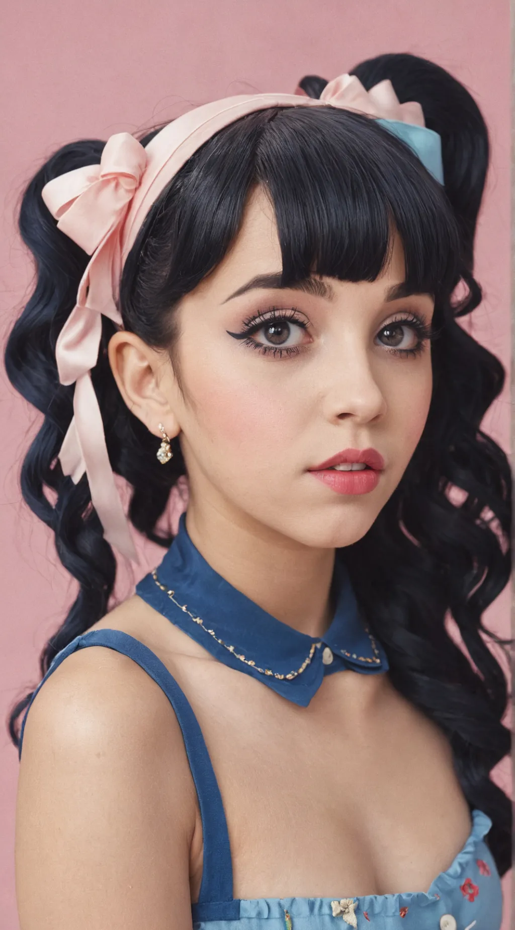 ai character: Melanie Martinez  background