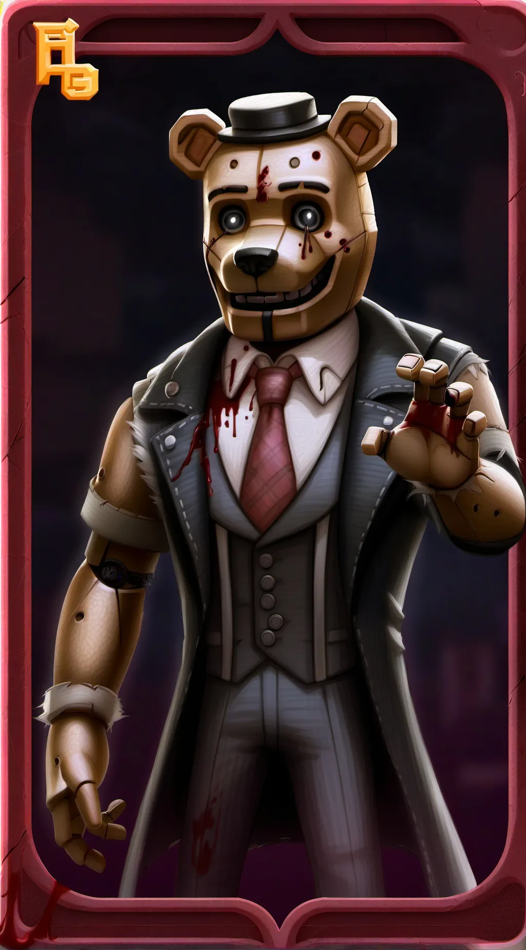 ai character: Freddy background