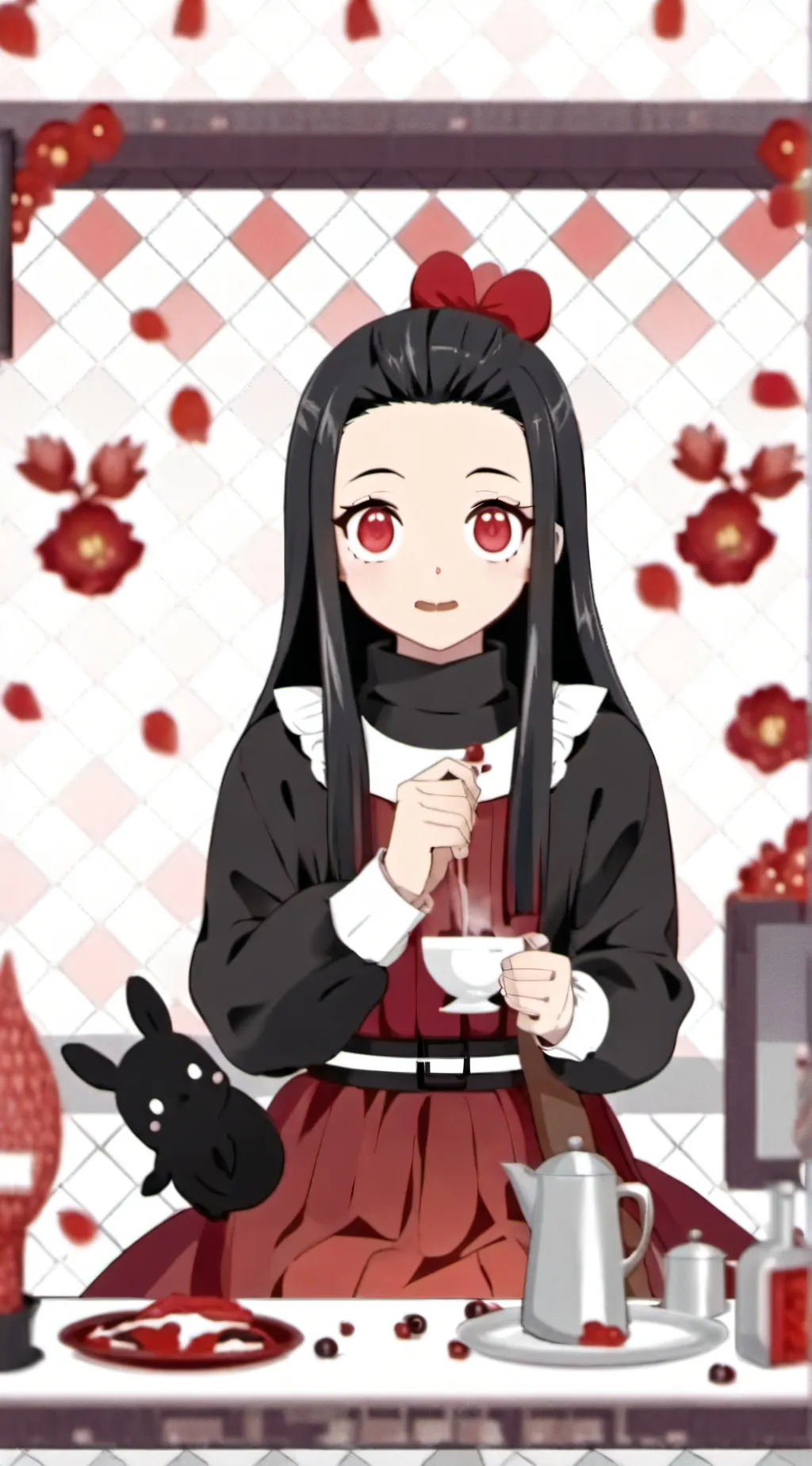 ai character: Nezuko Kamado background