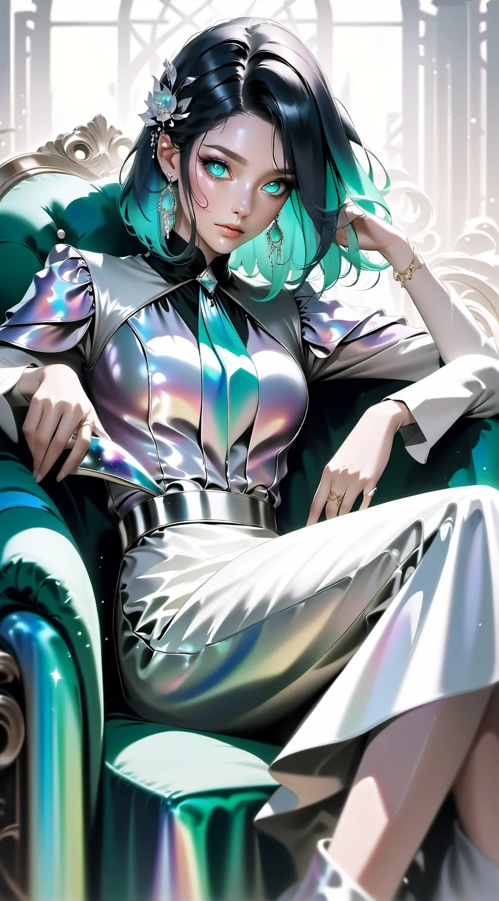 ai character: Ashley  background