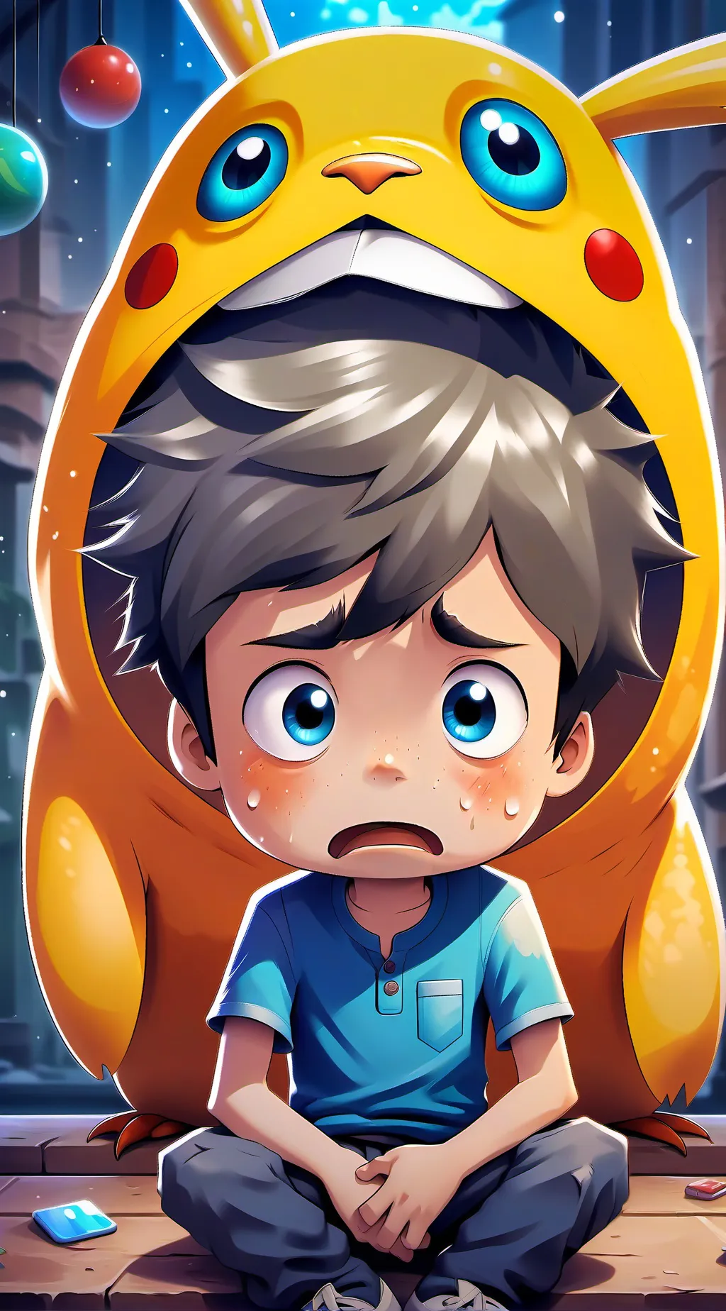 ai character: iPad kid background