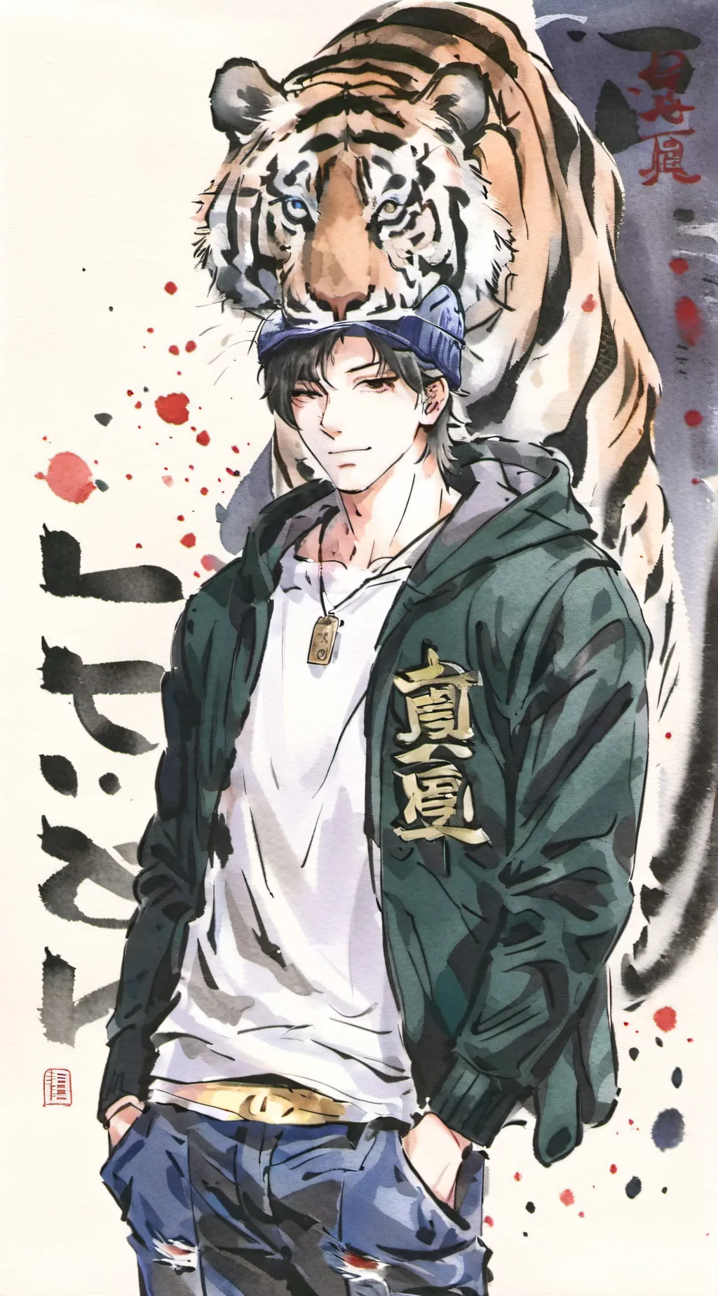 ai character: Ash Lynx  background