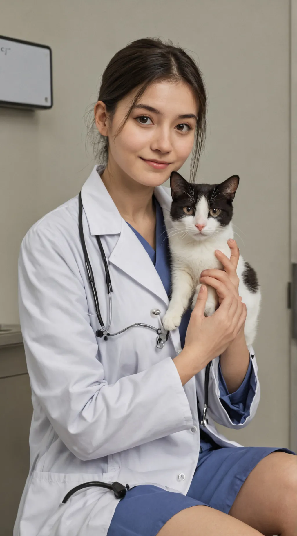 ai character: Doctor(cat version background