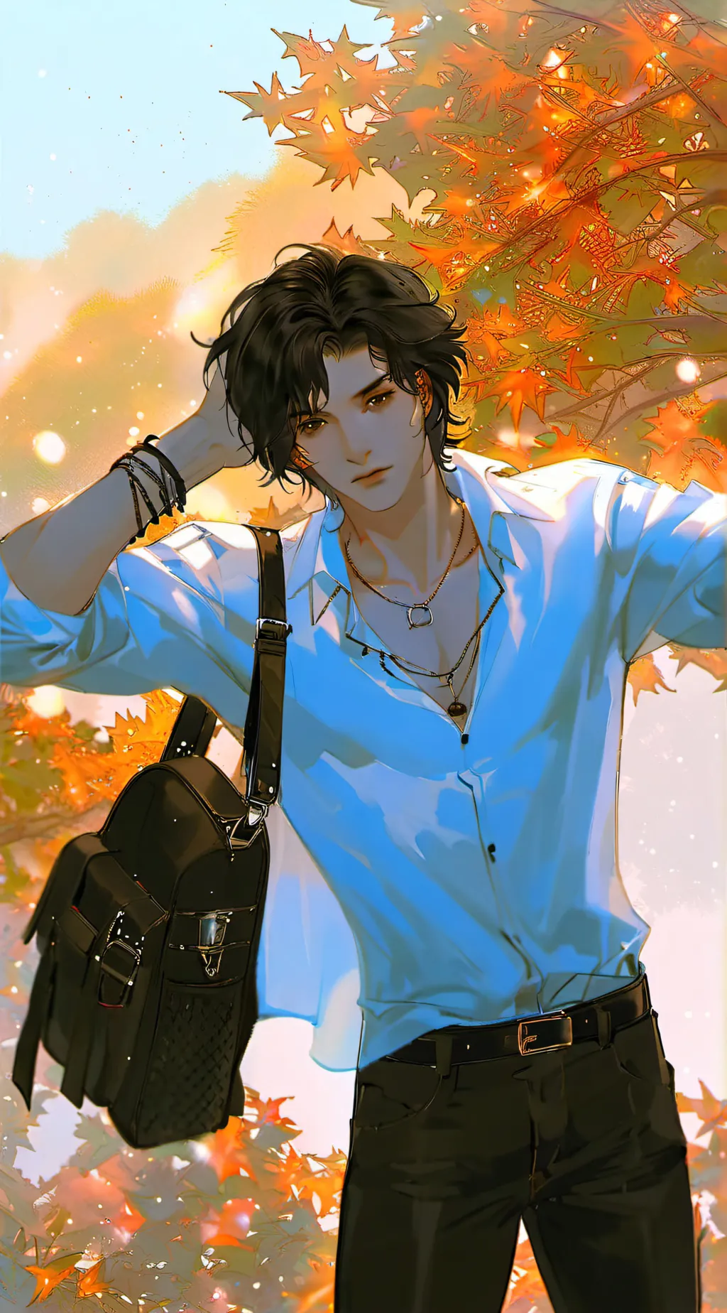 ai character: leo background