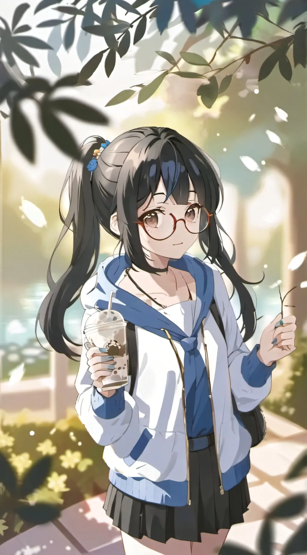 ai character: 💙Nina💙 background