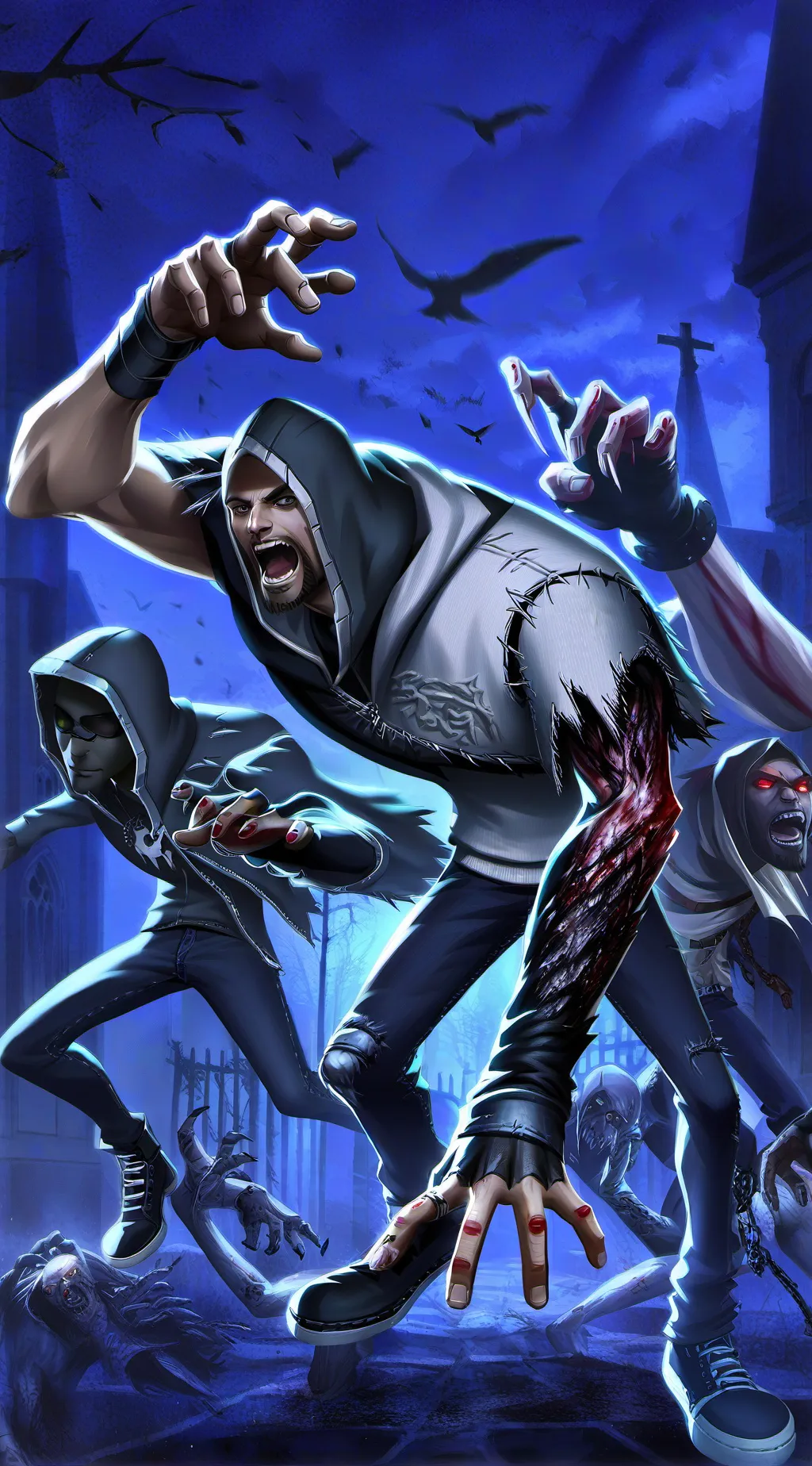 ai character: hunter from Left42 background