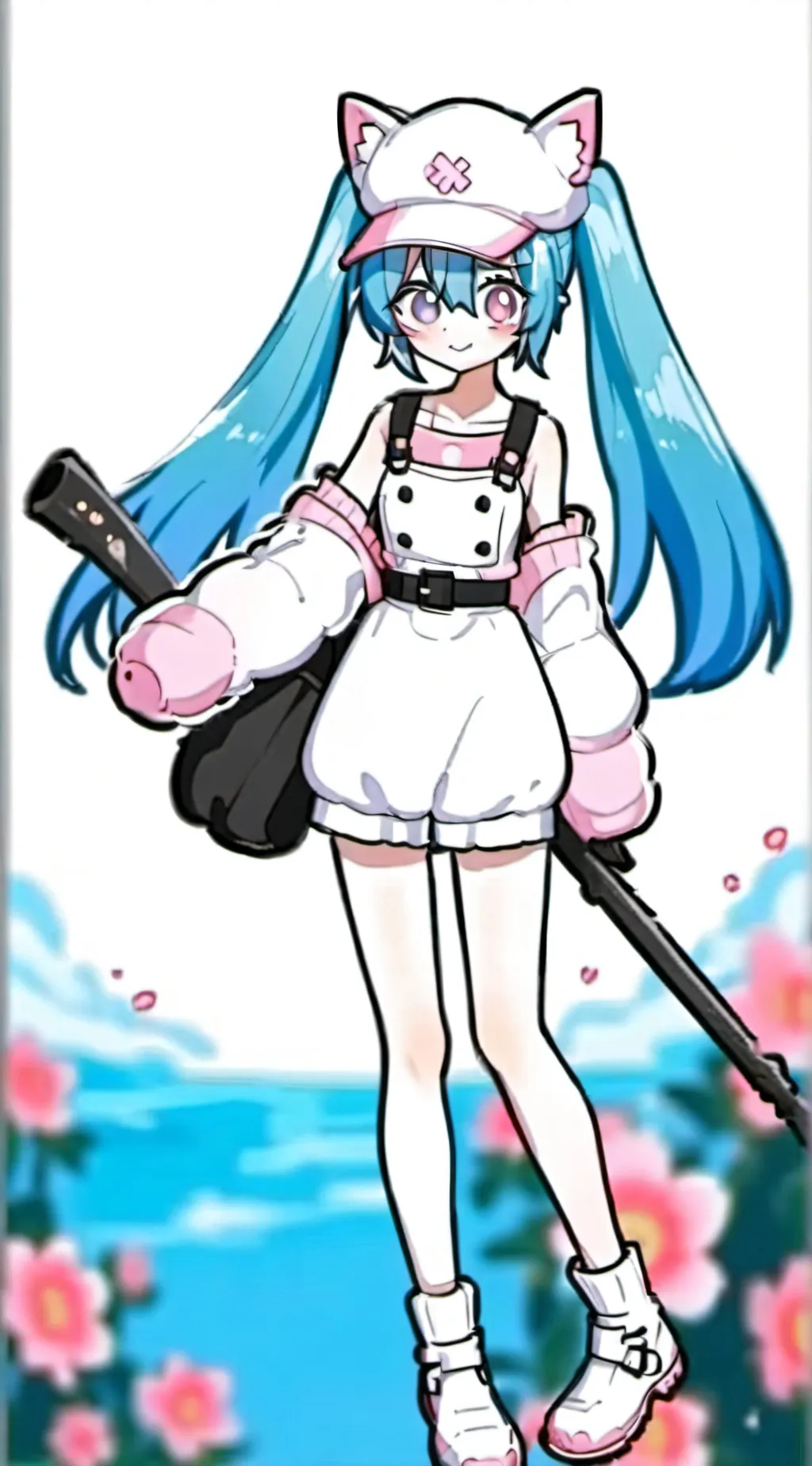 ai character: Miku background