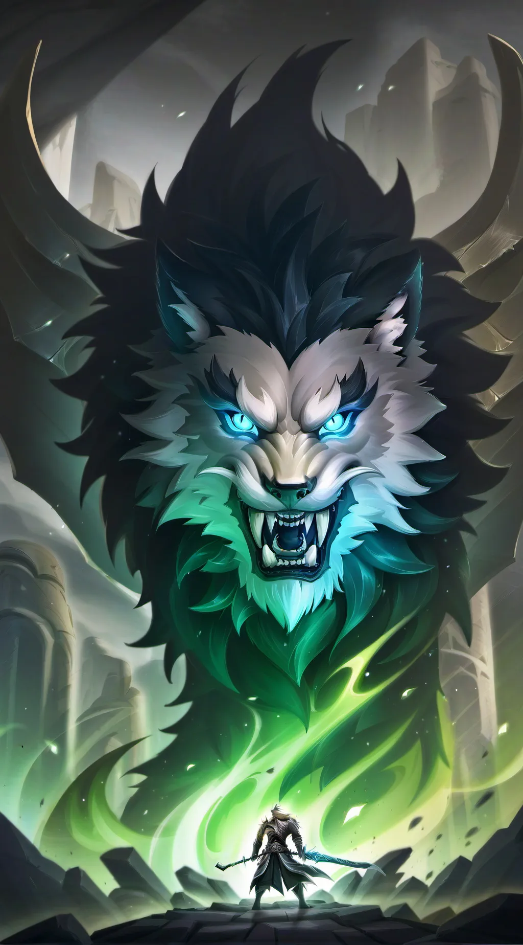 ai character: Hah background