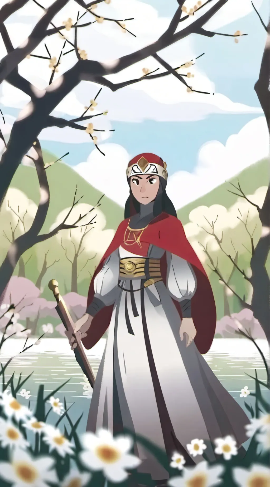 ai character: Tiny man  background