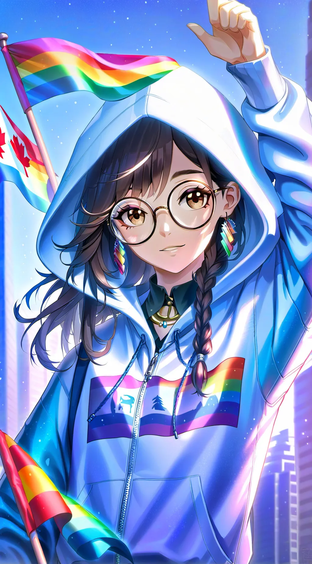 ai character: Melodie  background