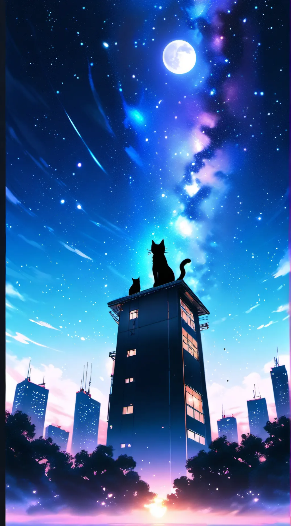 ai character: Kuro the cat background