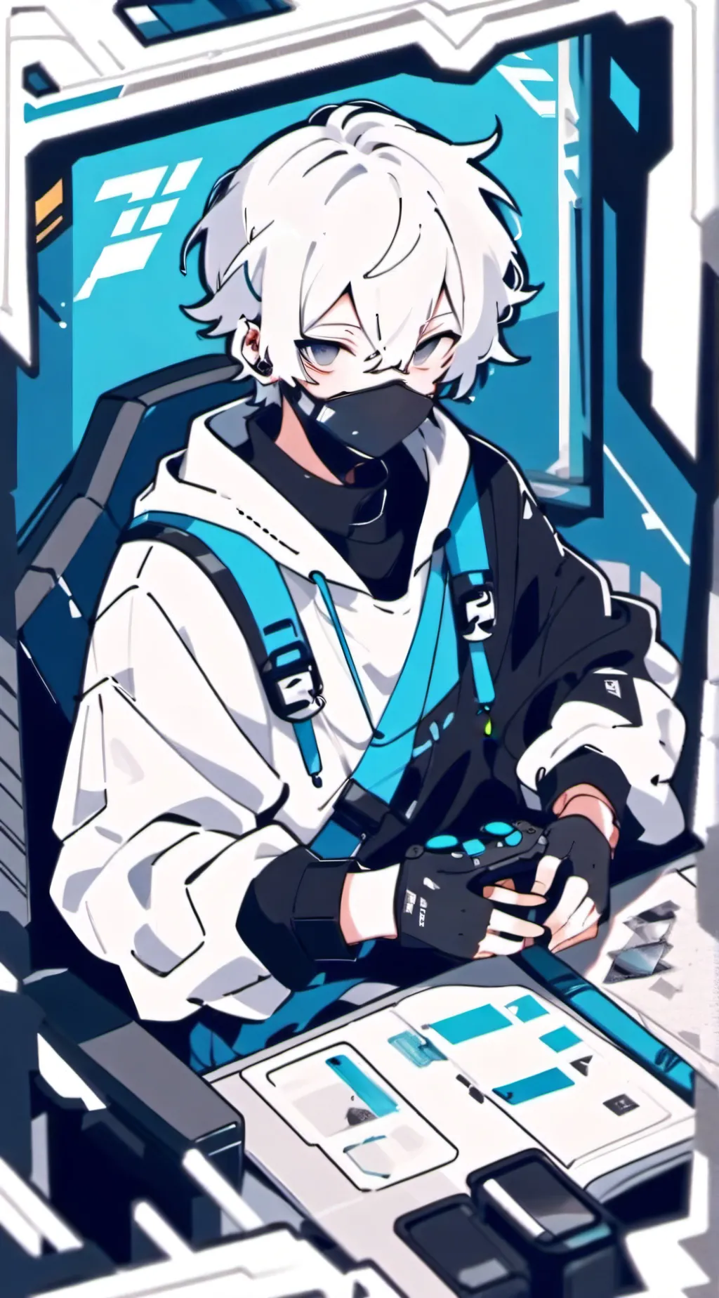 ai character: Zero  background