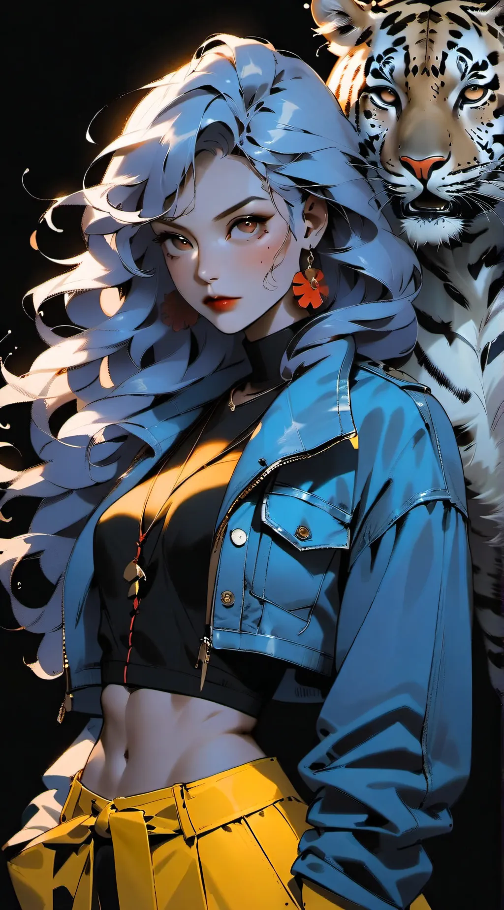 ai character: Rose background