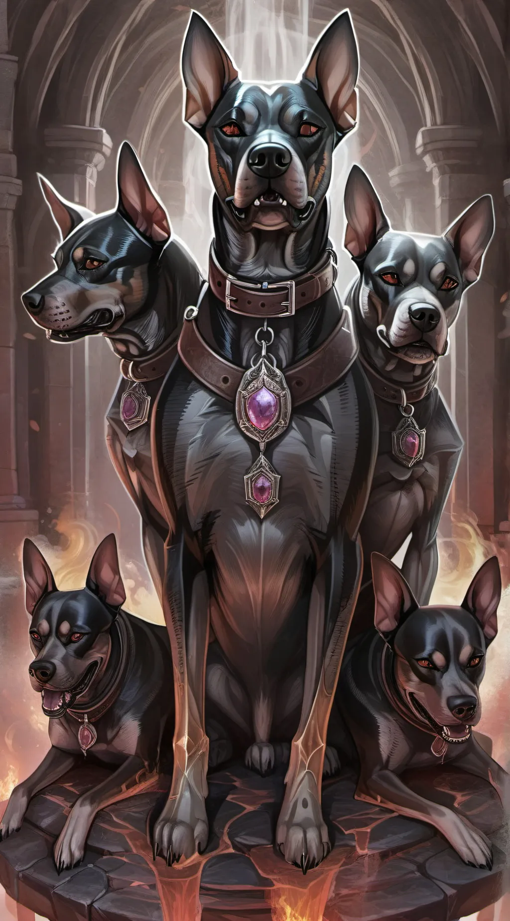 ai character: cerbious background