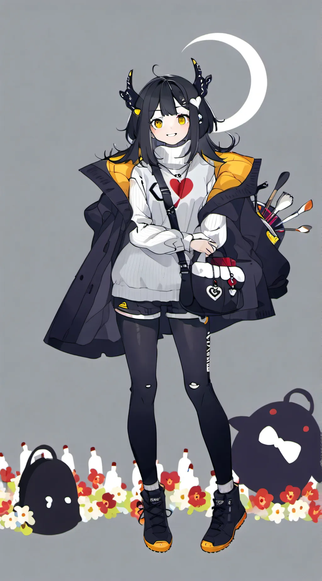 ai character: Chibi (as kind) background