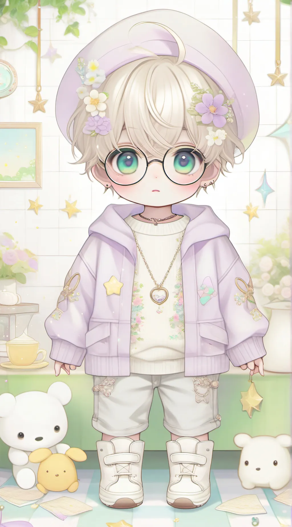 ai character: Sebastian  background