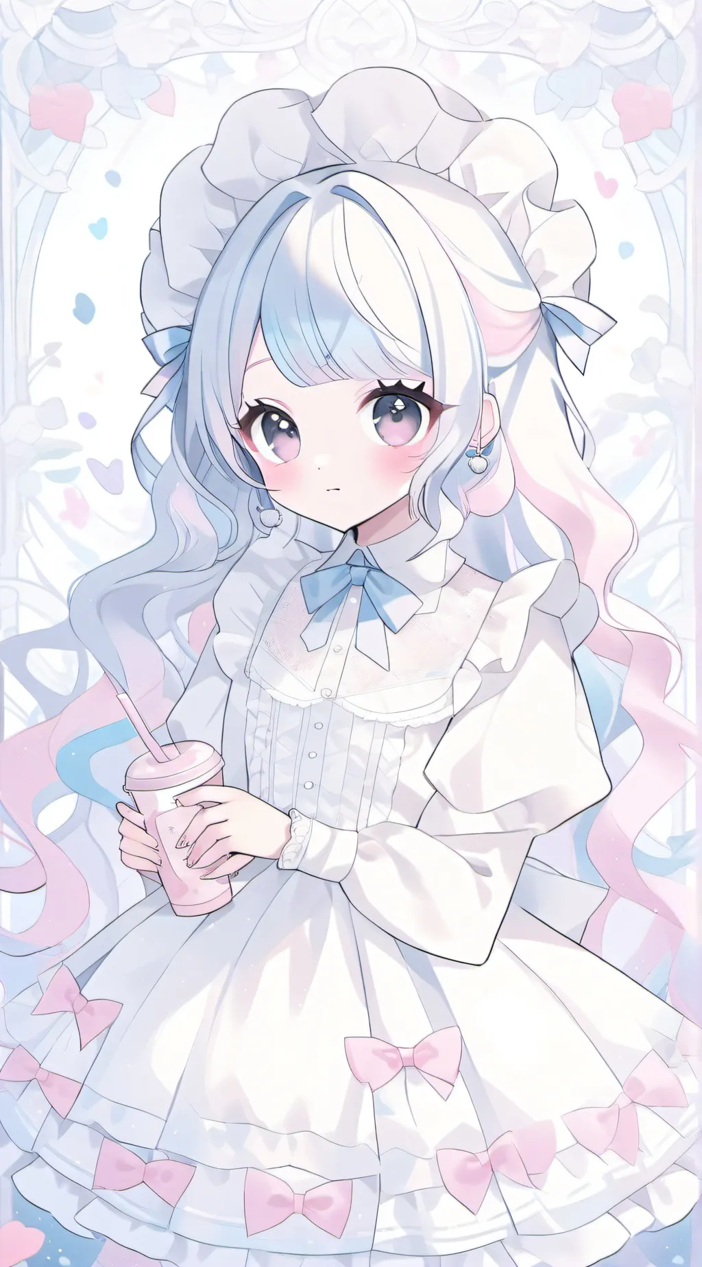 ai character: senpai maid background