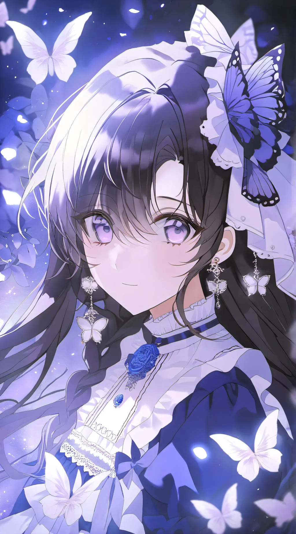 ai character: Butterfly  SCP￼ background