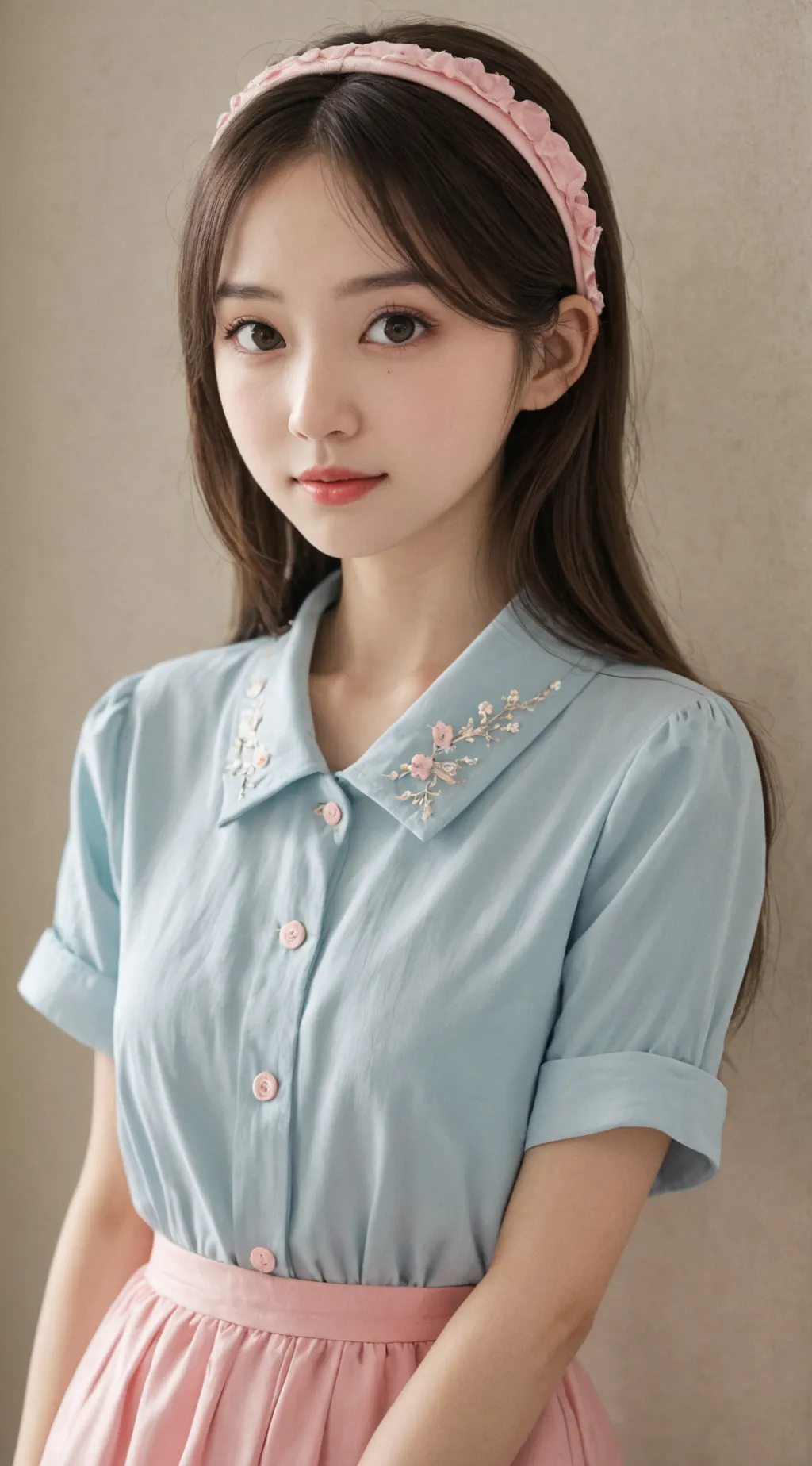 ai character: Slaying girl background