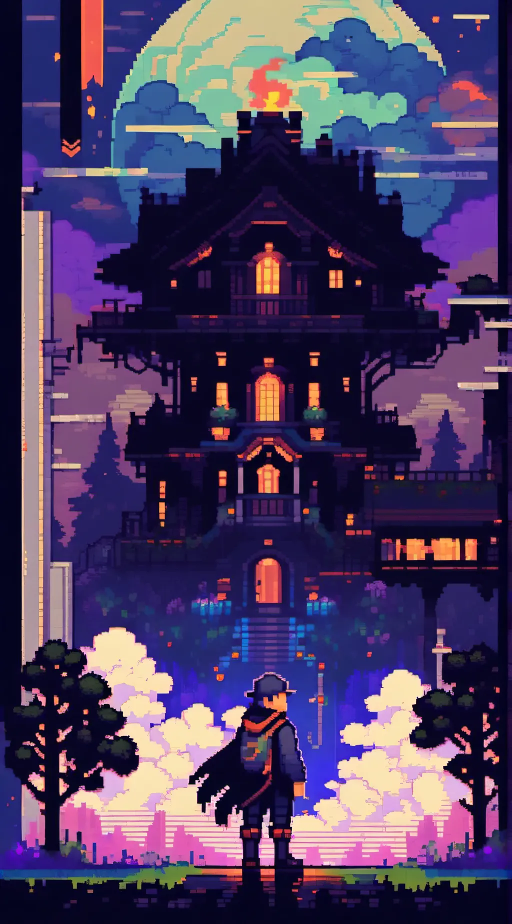 ai character: Eye color background