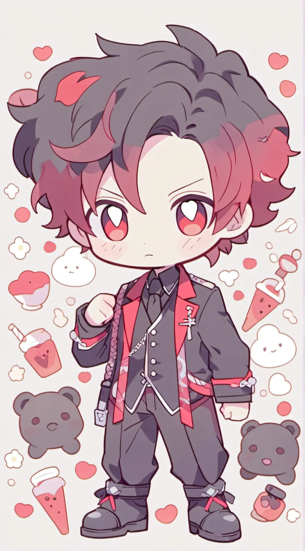 ai character: Ash background