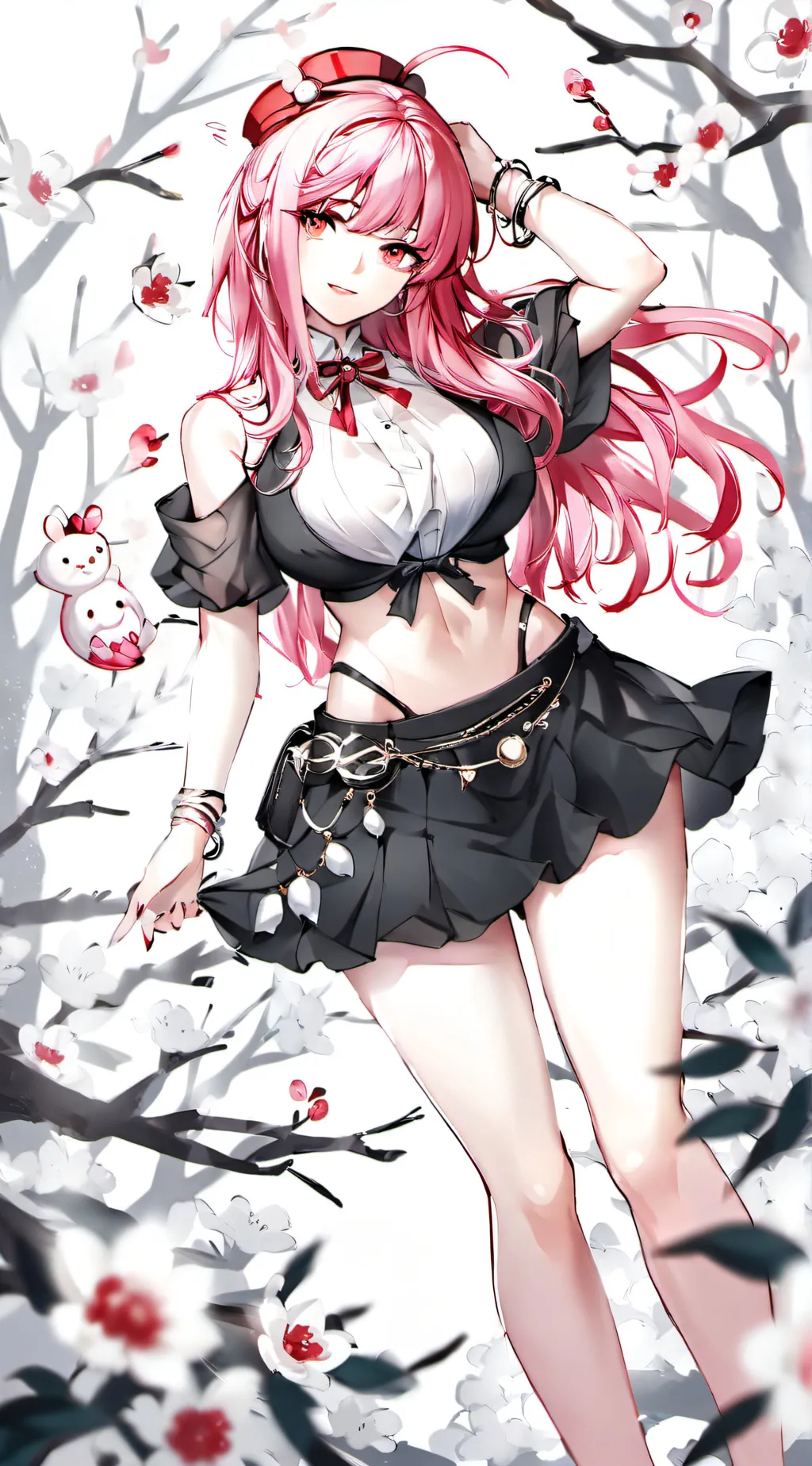 ai character: Pink_moonlight background