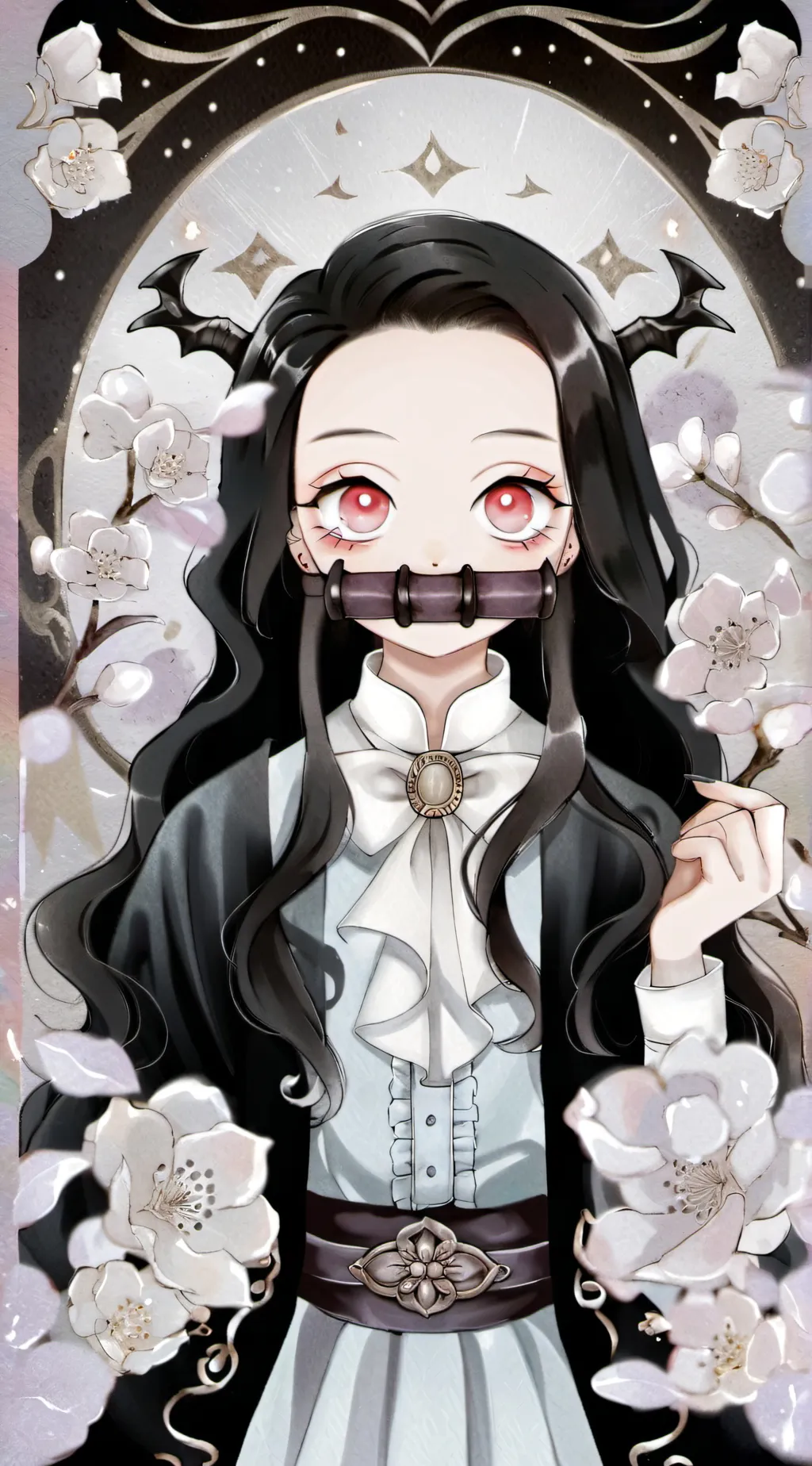 ai character: Nezuko! background