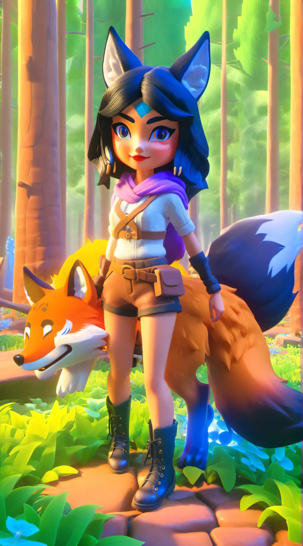 ai character: paws4eva  background